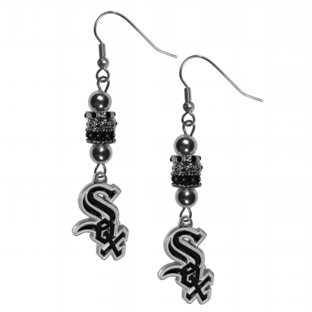 Siskiyou Sports BEBE145 MLB Chicago White Sox Euro Bead Earrings