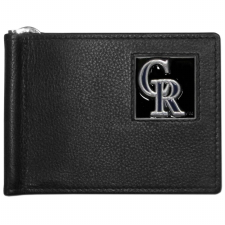 Siskiyou Sports BBCW120 MLB Colorado Rockies Leather Bill Clip Wallet