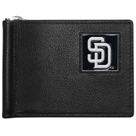 Siskiyou Sports BBCW090 MLB San Diego Padres Leather Bill Clip Wallet