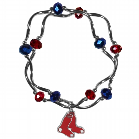 Siskiyou Sports BCYB115 MLB Boston Red Sox Crystal Bead Bracelet