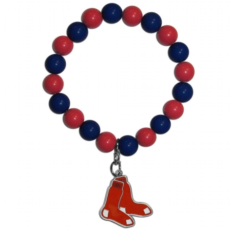 MLB Boston Red Sox Fan Bead Bracelet