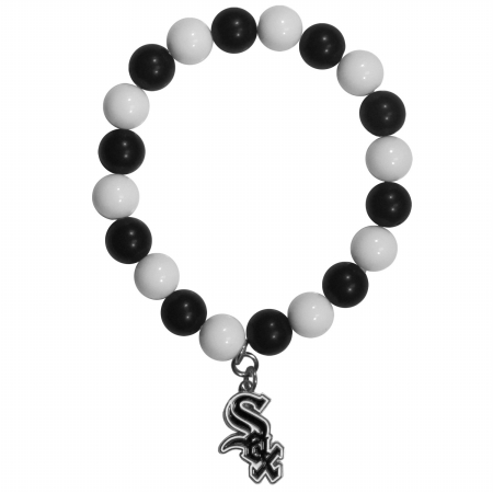 MLB Chicago White Sox Fan Bead Bracelet