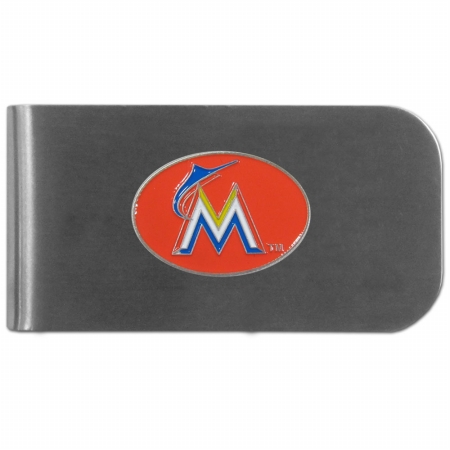 Picture of Siskiyou Sports BMC075BO MLB Miami Marlins Bottle Opener Money Clip