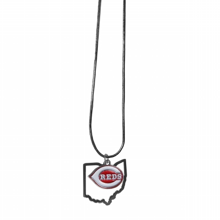 Siskiyou Sports  MLB Cincinnati Reds State Charm Necklace