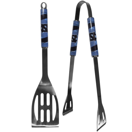 NCAA North Carolina Tar Heels BBQ Tool Set - Steel - 2 Piece - Game Day Essential