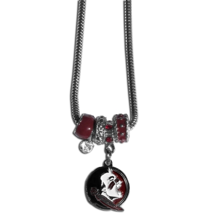 NCAA Florida St. Seminoles Euro Bead Necklace