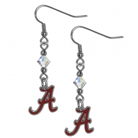 Siskiyou Sports NCAA Alabama Crimson Tide Crystal Dangle Earrings