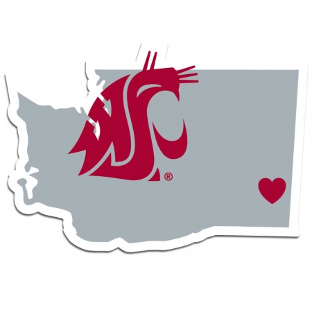 Siskiyou Sports CHSD71 NCAA Washington St. Cougars Home State Decal