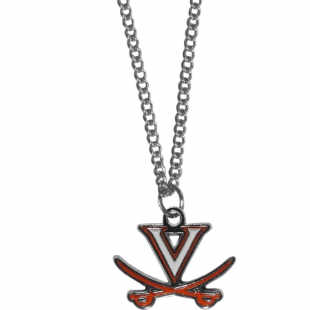 Virginia Cavaliers Chain Necklace - Silver - 20-inch - NCAA Licensed