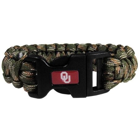 NCAA Oklahoma Sooners Camo Survivor Bracelet