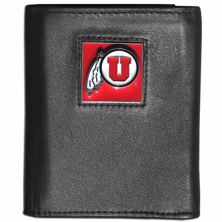 Siskiyou Sports CTR89BX NCAA Utah Utes Deluxe Leather Tri-fold Wallet