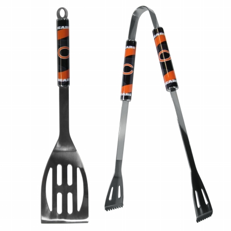 Picture of Siskiyou Sports F2BQ005 NFL Chicago Bears 2 Piece Steel BBQ Tool Set