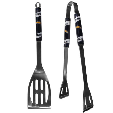 Picture of Siskiyou Sports F2BQ040 NFL San Diego Chargers 2 Piece Steel BBQ Tool Set
