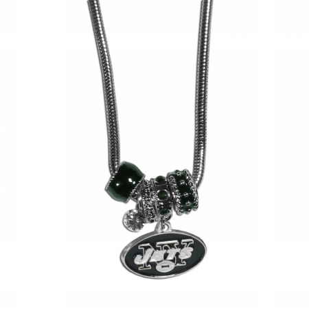 Siskiyou Sports FBNK100 NFL New York Jets Euro Bead Necklace