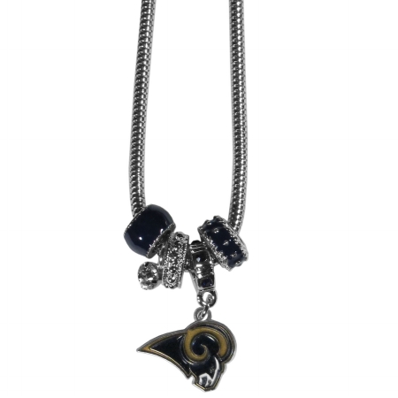 NFL St. Louis Rams Euro Bead Necklace