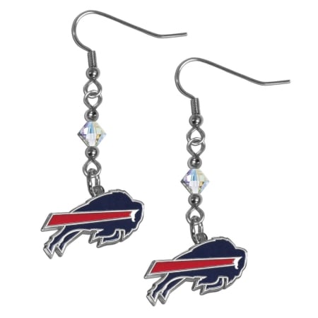Siskiyou Sports FCE015 NFL Buffalo Bills Crystal Dangle Earrings