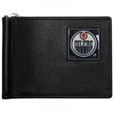 Picture of Siskiyou Sports HBCW90 NHL Edmonton Oilers Leather Bill Clip Wallet