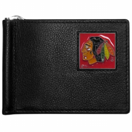 Picture of Siskiyou Sports HBCW10 NHL Chicago Blackhawks Leather Bill Clip Wallet