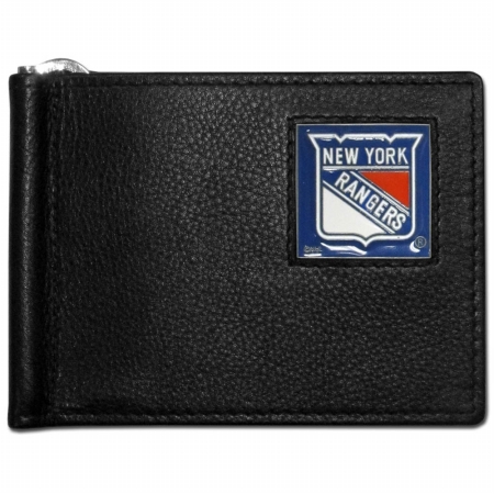 Picture of Siskiyou Sports HBCW105 NHL New York Rangers Leather Bill Clip Wallet