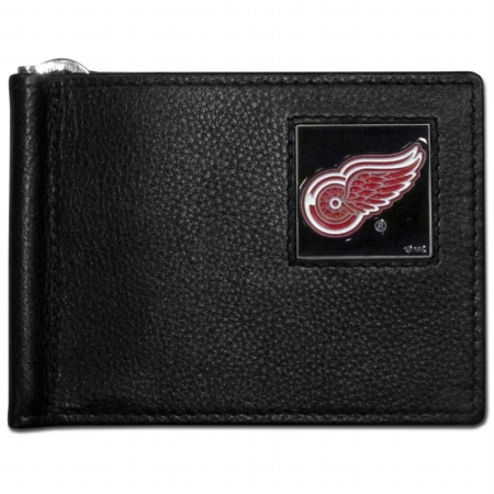 Picture of Siskiyou Sports HBCW110 NHL Detroit Red Wings Leather Bill Clip Wallet