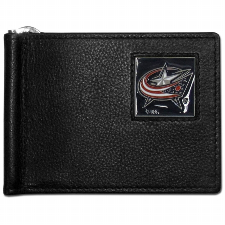Siskiyou Sports HBCW130 NHL Columbus Blue Jackets Leather Bill Clip Wallet