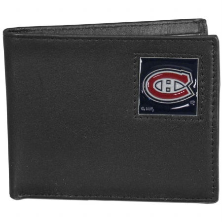 Picture of Siskiyou Sports HBI30 NHL Montreal Canadiens Leather Bi-fold Wallet Packaged in Gift Box
