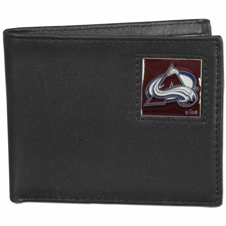 Picture of Siskiyou Sports HBI5 NHL Colorado Avalanche Leather Bi-fold Wallet Packaged in Gift Box