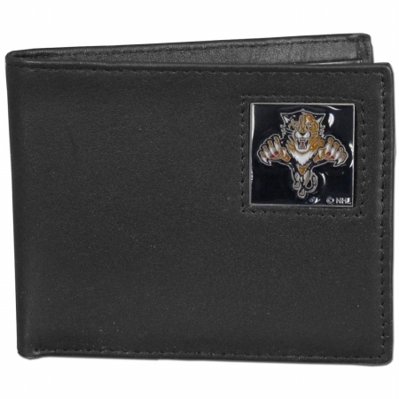 Picture of Siskiyou Sports HBI95 NHL Florida Panthers Leather Bi-fold Wallet Packaged in Gift Box