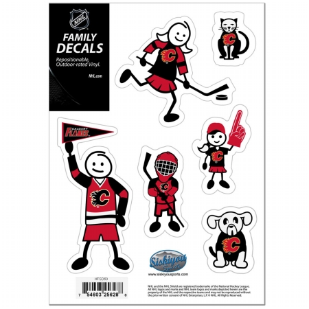 Picture of Siskiyou Sports HFSD60 NHL Calgary Flames Family Decal Set&#44; Small