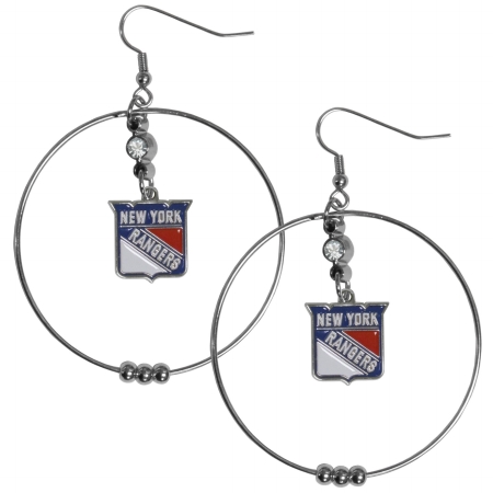Siskiyou Sports HHE105 NHL New York Rangers 2 in. Hoop Earrings