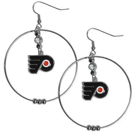 NHL Philadelphia Flyers 2 in. Hoop Earrings