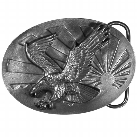 Picture of Siskiyou Sports P40 Eagle & Sun Antiqued Belt Buckle
