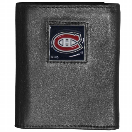 Picture of Siskiyou Sports HTR30 NHL Montreal Canadiens Deluxe Leather Tri-fold Wallet Packaged in Gift Box