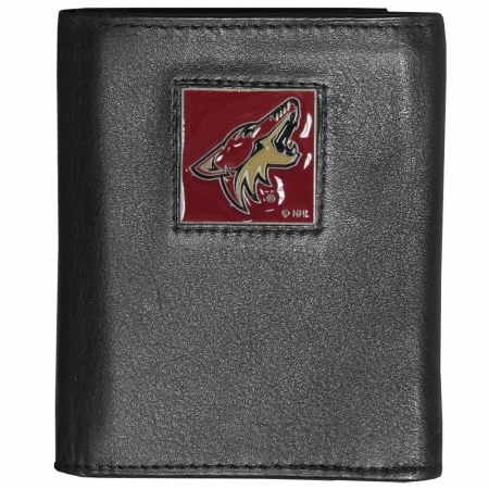 Picture of Siskiyou Sports HTR45 NHL Arizona Coyotes Deluxe Leather Tri-fold Wallet Packaged in Gift Box