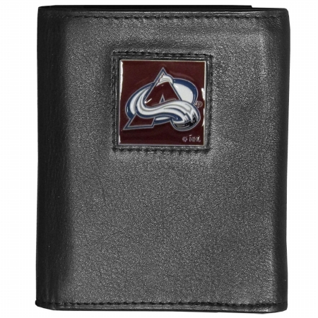 Picture of Siskiyou Sports HTR5 NHL Colorado Avalanche Deluxe Leather Tri-fold Wallet Packaged in Gift Box