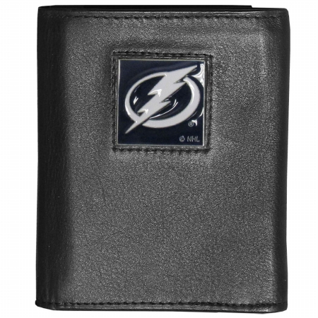 Picture of Siskiyou Sports HTR80 NHL Tampa Bay Lightning Deluxe Leather Tri-fold Wallet Packaged in Gift Box