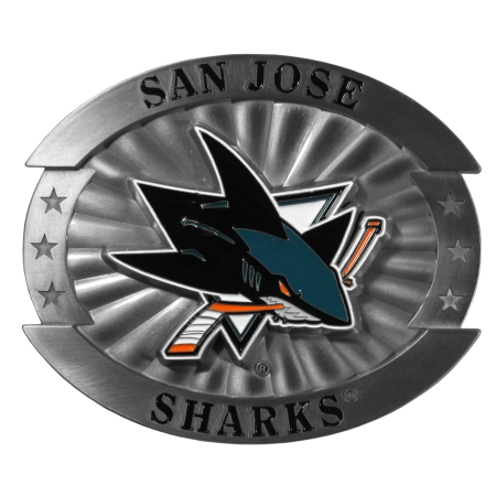 Picture of Siskiyou Sports OHB115 NHL San Jose Sharks Oversized Belt Buckle