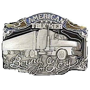 Picture of Siskiyou Sports P85 American Trucker Antiqued Belt Buckle