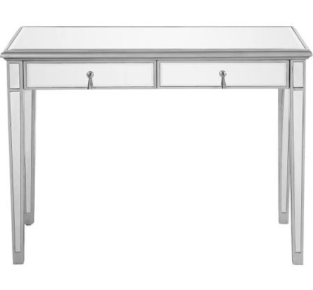Chamberlan Dressing Vanity Table - Silver paint - 31 x 42 x 18 in.