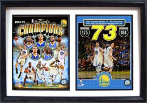 Picture of Encore Select 122-83 12 x 18 in. 2015 NBA Champions Golden St. Warriors Double Frame Photo