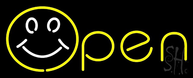 N100-0251-clear Open Clear Backing Neon Sign, 13 x 1 x 32 in.
