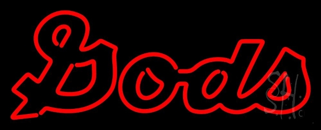 N105-10482-clear Cursive Gods Clear Backing Neon Sign, 13 x 1 x 32 in.