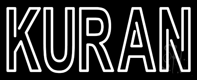 N105-10901-clear Kuran Clear Backing Neon Sign, 13 x 1 x 32 in.