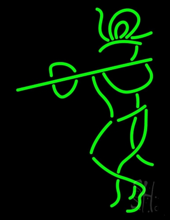 Lord Krishna Clear Backing Neon Sign, 31 x 1 x 24 in.