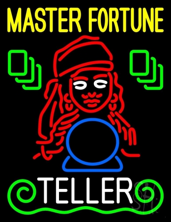 N105-10920-clear Master Fortune Teller Clear Backing Neon Sign, 31 x 1 x 24 in.