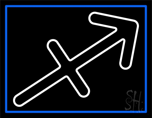 Sagittarius Zodiac Clear Backing Neon Sign, 24 x 1 x 31 in.