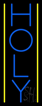 N105-11238-clear Vertical Holy Clear Backing Neon Sign, 32 x 1 x 13 in.