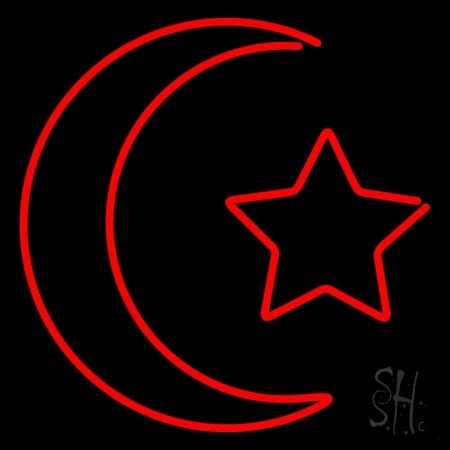 Islam Clear Backing Neon Sign, 24 x 1 x 24 in.