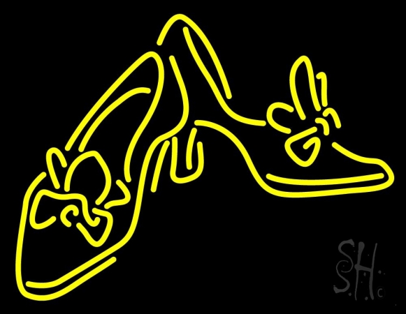 Sandal Heels Clear Backing Neon Sign, 24 x 1 x 31 in.