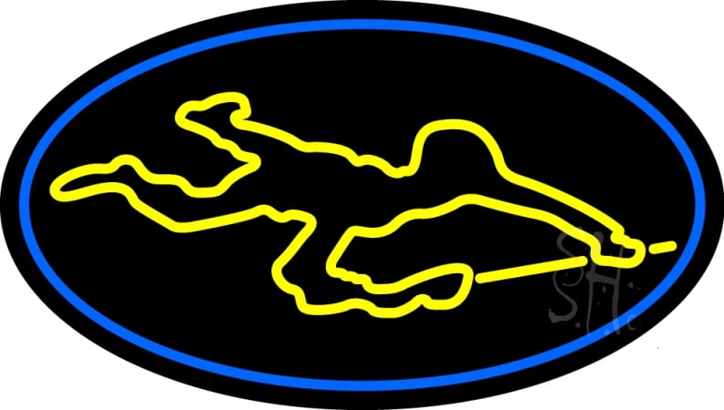 Soldier Clear Backing Neon Sign, 17 x 1 x 30 in.